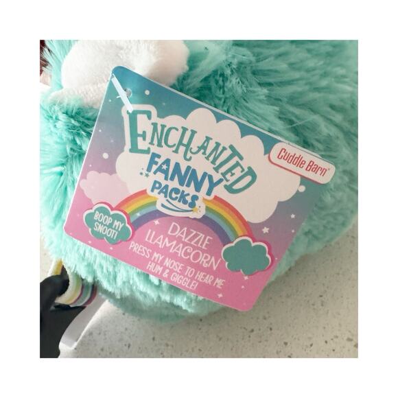 Cuddle Barn Llamacorn Purse Fanny Pack Enchanted Dazzle Plush Sound NEW - Picture 5 of 6